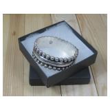 Taxco Sterling Silver Clamper Bracelet Hallmarked