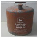 Vtg John Deer 6 Gal. Metal Gas Can