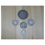 Morgan Dollar, Quarters & Dime All 90% Silver