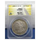 Silver Morgan Dollar 1886 ANACS Graded