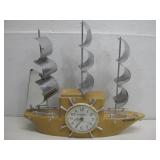 MasterCrafters Yankee Clipper Ship Clock See Info