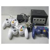 Nintendo Game Cube W/ Three Controllers Powers On