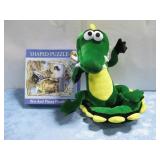 Vtg Disney Plush Crocodile & Puzzle See Info