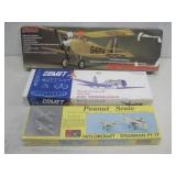 Three Assorted Vtg Model Airplane Flying Kits See