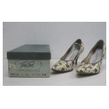 Vtg Japanese Snakeskin High Heels Sz 6.5B