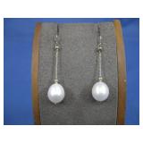 14KT Hawaiian Pearl Earrings Hallmarked