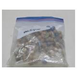 Antique Tan & Multi Clay & Glass Balls/Marbles