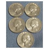 Five Silver Quarters