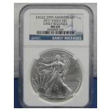 Silver 2011 Eagle $1 NGC Graded