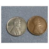 1909 & 1945 Pennies