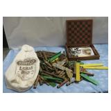 American Frontier Logs & Chess Set See Info