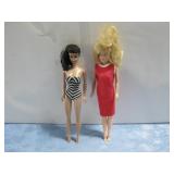 Vtg 1961 #5 Brunette Ponytail Barbie & Other Doll