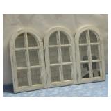 Arched Decorative Window Pane Style Mirrors See