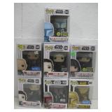 Seven Assorted Funko POP! Star Wars Vinyl Figures