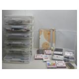 Assorted Crafting Supplies Paints, Hot Glue Gun