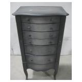 Five Drawer Jewelry Armoire W/Assorted Jewelry See