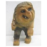 Wood Carved Troll Marked Made In Norway 8' Tall