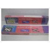 Two NIB Vtg Dumas Aircraft Flying Model Plane Kits