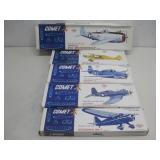 Five NIOB Vtg Comet Model Flying Airplane Kits