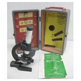 Vtg Gilbert Microscope In Case