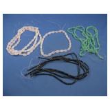 Twelve Assorted Gemstone Bead Strands