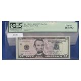 Graded GEM 66PPQ $5 Star Note