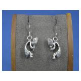 Sterling Silver N/A Kokopelli Earrings