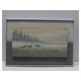 Framed Sands Of Time Three Blue Herons See Info