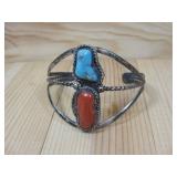 Navajo Sterling Silver Fred Harvey Era Cuff See