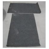 Two Rubber Bottomed Carpet/Mats 59' x 39'