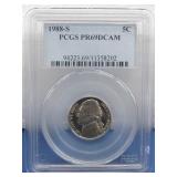 Graded 1988-S 5 Cent PCGS PR69 DCAM