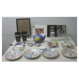 Four Bradford Exchange Plates, Tea Pot & More