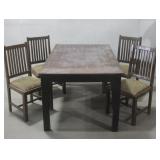 Dining Room Table W/Four Chairs See Info