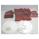 Vtg Romanian Drawstring Bag,Weaving Textile Topper