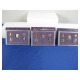 Three US Mint Proof Coin Sets