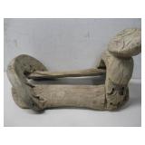Vtg Wooden Saddle Tree Distinct Fork W/Wide Horn