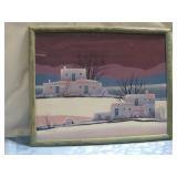 Framed Dorothy Drum Adobe Home Winter Print See