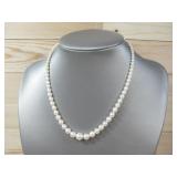 14k Gold Japanese Akya Pearl Necklace