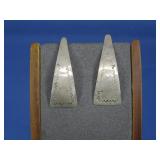 Vtg S.S. Native American W.L. Earrings Hallmarked
