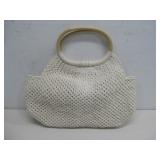 Vtg 70's Botto Woven Purse W/Bamboo See Info