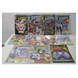 Eleven Vtg Superman & Spiderman Comics