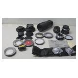 Lot Of Vtg Camera Lenses And Accessories