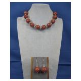 Sterling Silver Navajo Made Pearl Beads/Coral See