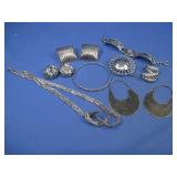 Vtg Silver Plated Silver Tone Jewelry