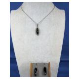 S.S. Alvin Toadcheene Pendant Earrings Signed CRS