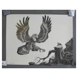 New Alfonso Sandoval Eagle Print 24' x 18'