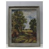 Completed Needlepoint Landscape 32' x 25' See Info