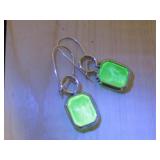 Uranium Glass Earrings