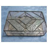 Leaded Diamond Bevel Top Box 8.25' x 6' x 2.5'