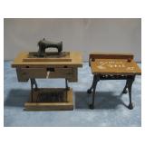 School Desk & Sewing Machine Decor Tallest 7.5'
